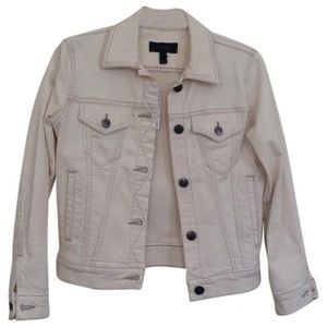 JCrew Cream Denim Jacket